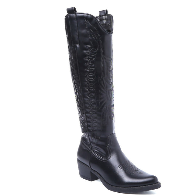 Smile Favorites Cowboylaarzen Zwart hoog