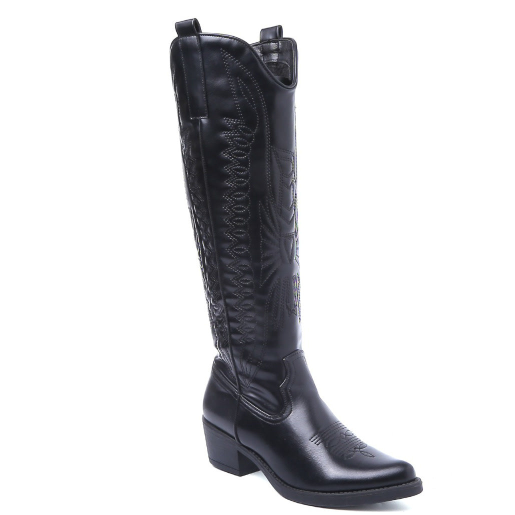 Smile Favorites Cowboylaarzen Zwart hoog