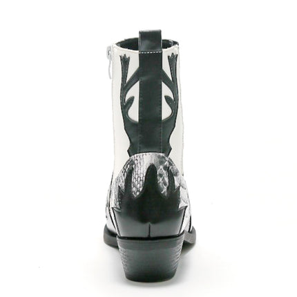 Smile Favorites Cowboylaarzen Zwart Kort Snake