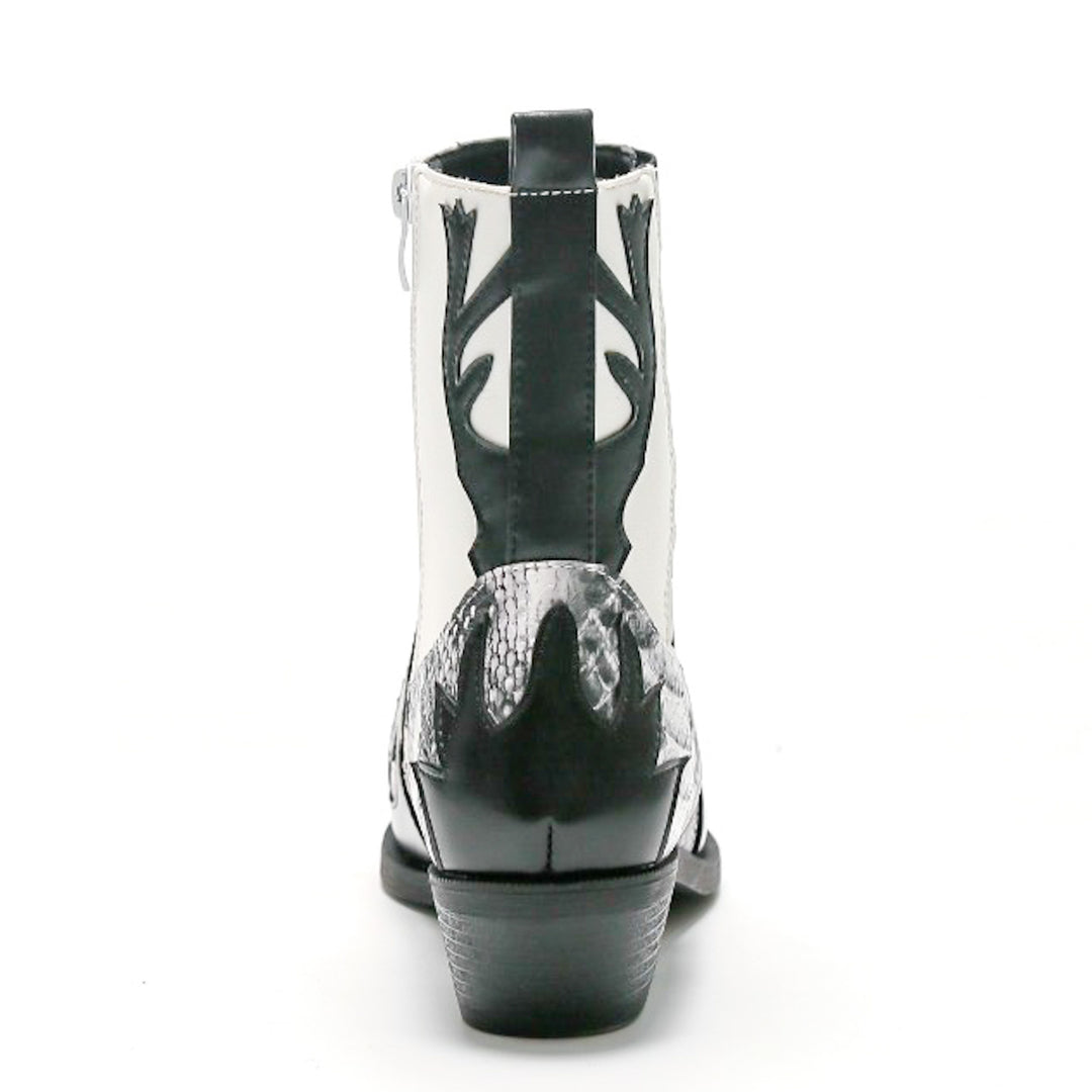 Smile Favorites Cowboylaarzen Zwart Kort Snake