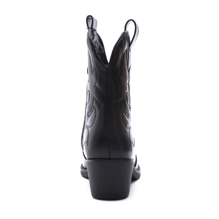 Smile Favorites Cowboylaarzen Zwart kort