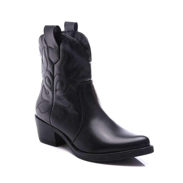 Smile Favorites Cowboylaarzen Zwart kort