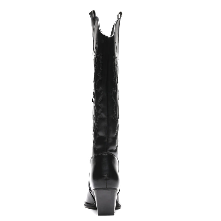 Smile Favorites Cowboylaarzen Zwart Stiksels Hoog