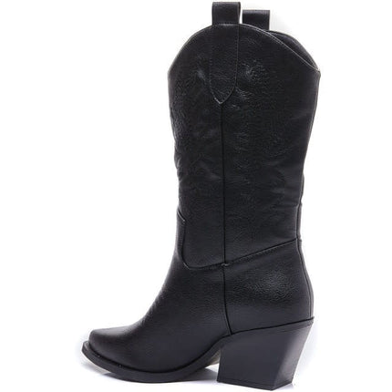 Smile Favorites Cowboylaarzen Zwart Stiksels