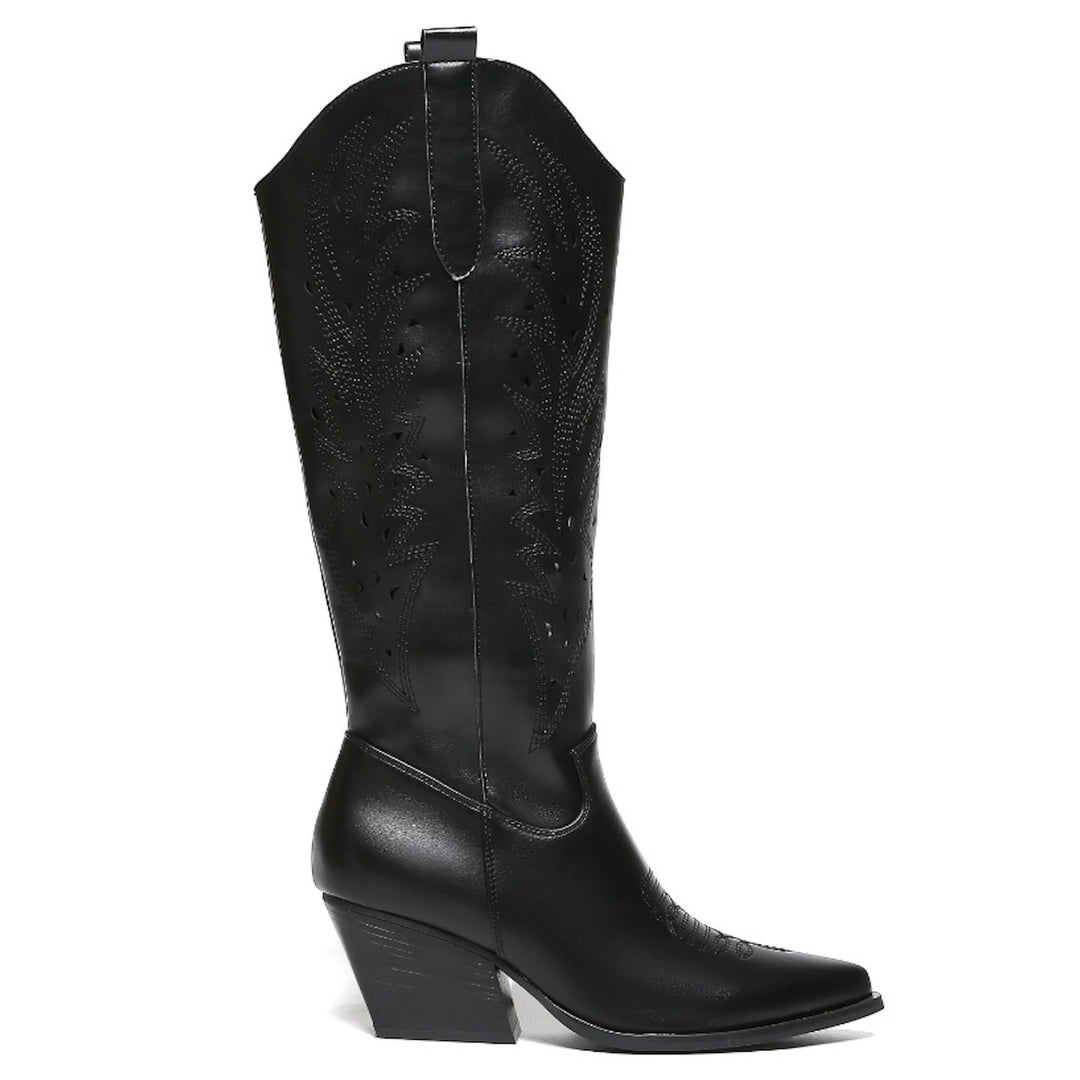 Smile Favorites Cowboylaarzen Zwart Western Hoog
