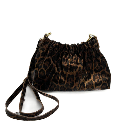 Smile Favorites Crossbody Tasje Bruin Leopard Metallic