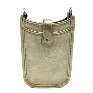 Smile Favorites Crossbody Telefoon Tasje Goud Metallic