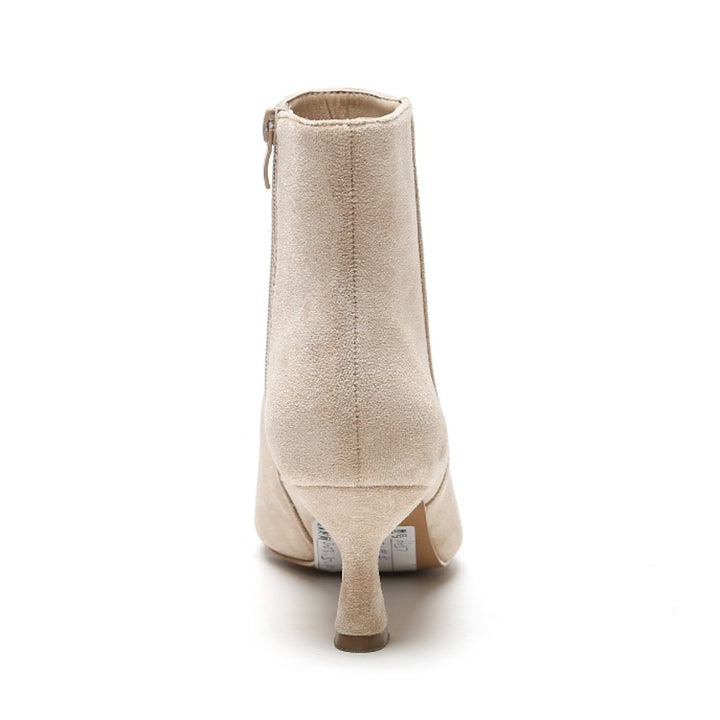 Smile Favorites Enkellaarsjes Beige Suedine Basic