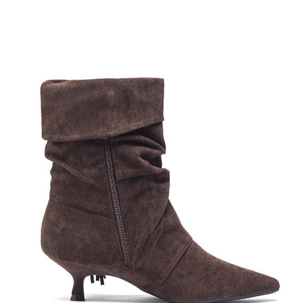 Smile Favorites Enkellaarsjes Bruin Suedine Franjes