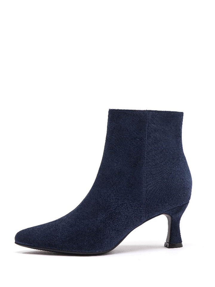 Smile Favorites Enkellaarsjes Donker Blauw Suedine Basic