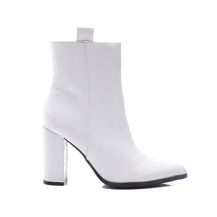 Smile Favorites Enkellaarsjes Wit Croc