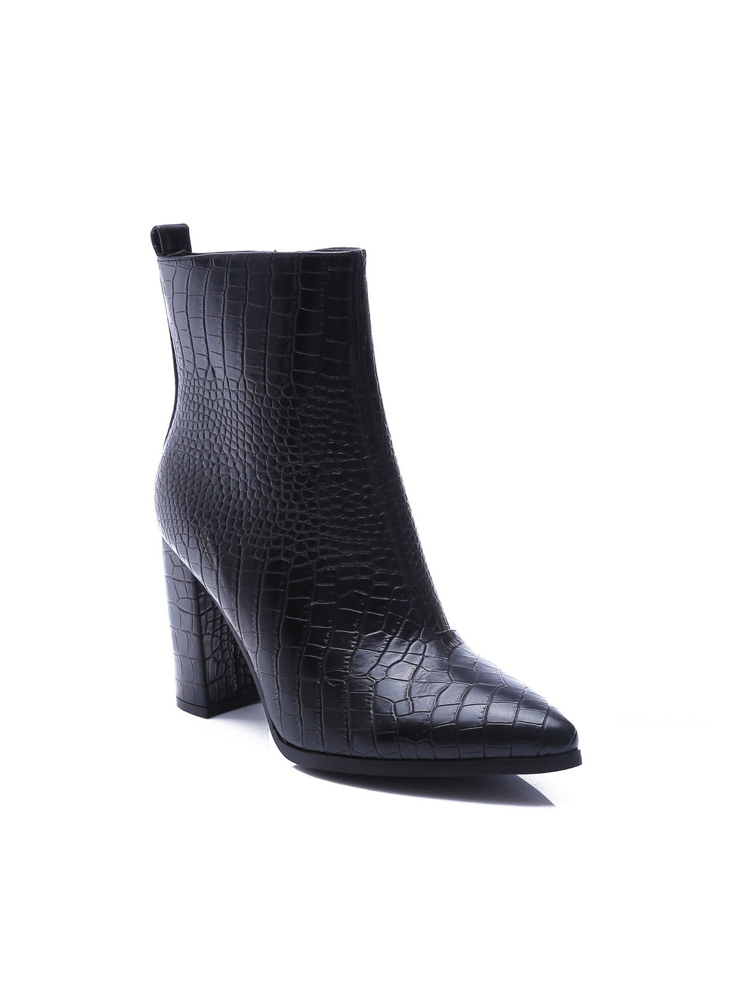 Smile Favorites Enkellaarsjes Zwart Croc