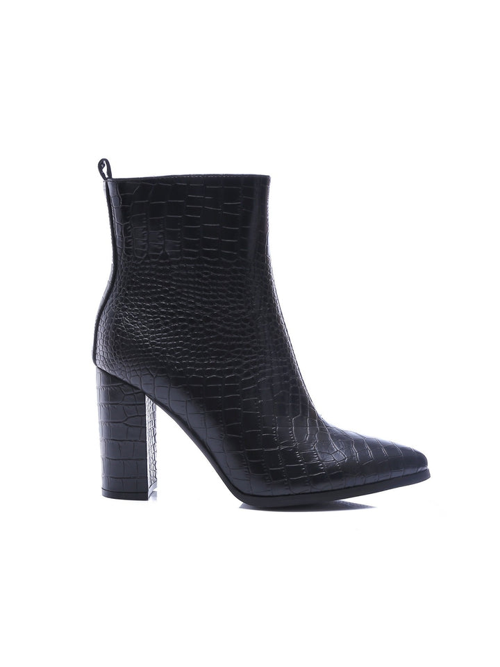 Smile Favorites Enkellaarsjes Zwart Croc