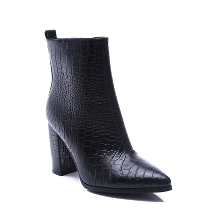 Smile Favorites Enkellaarsjes Zwart Croc