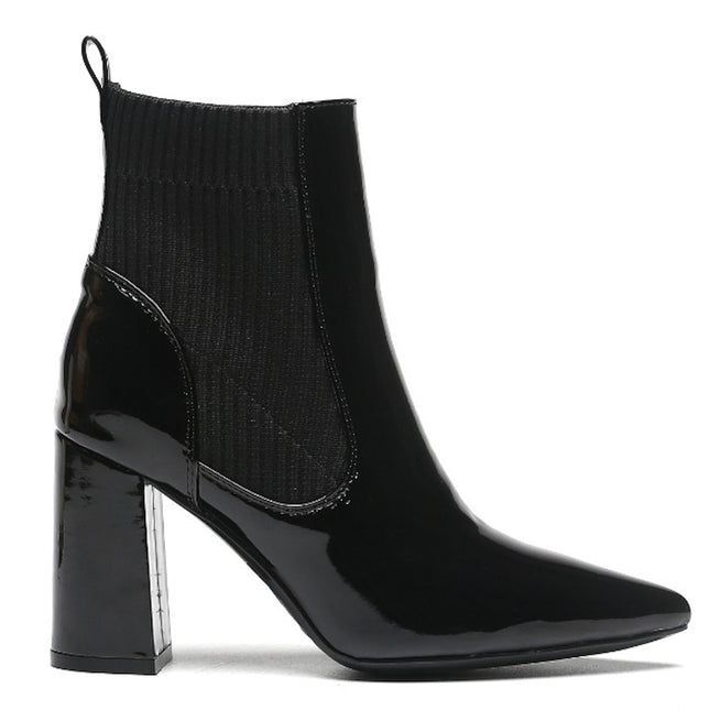 Smile Favorites Enkellaarsjes Zwart lak