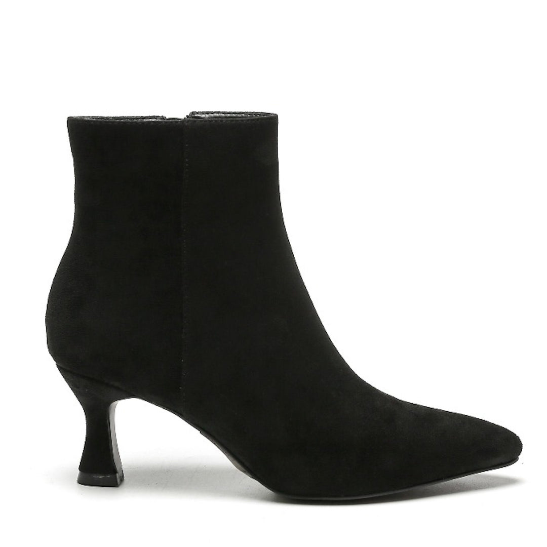 Smile Favorites Enkellaarsjes Zwart Suedine Basic