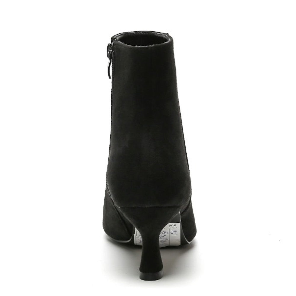 Smile Favorites Enkellaarsjes Zwart Suedine Basic