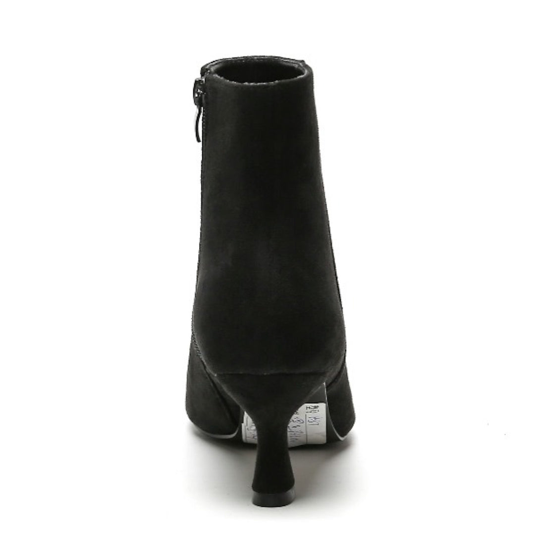 Smile Favorites Enkellaarsjes Zwart Suedine Basic