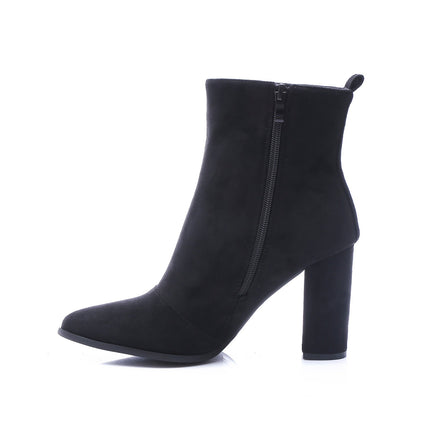 Smile Favorites Enkellaarsjes Zwart Suedine