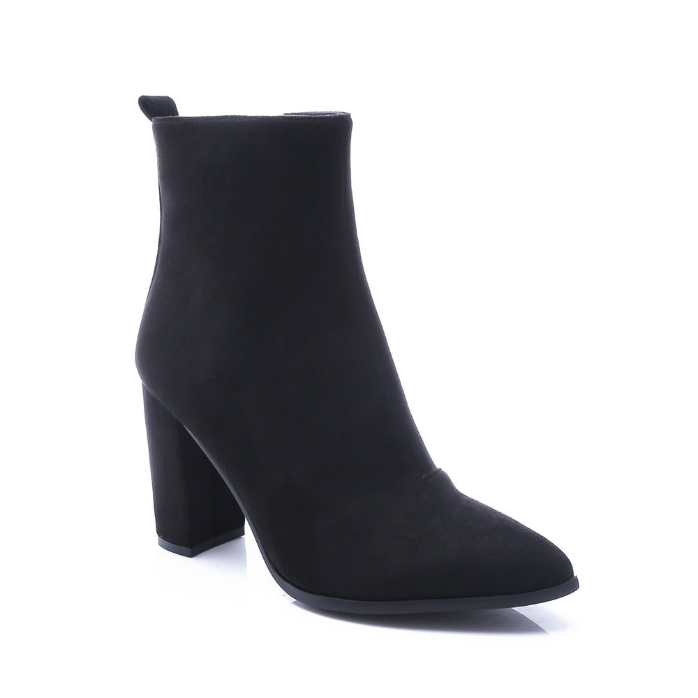 Smile Favorites Enkellaarsjes Zwart Suedine