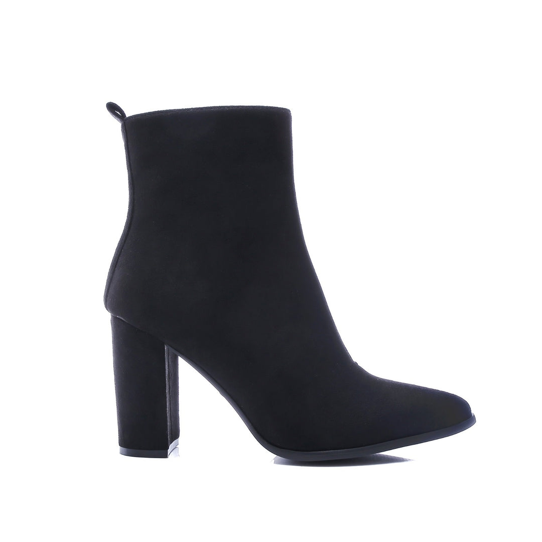 Smile Favorites Enkellaarsjes Zwart Suedine
