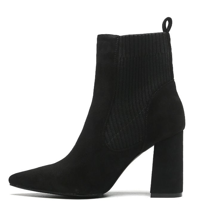 Smile Favorites Enkellaarsjes Zwart suedine