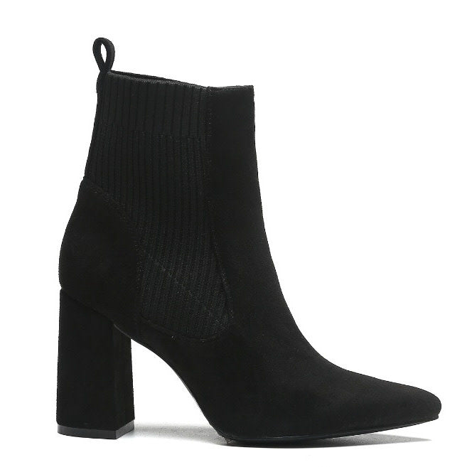 Smile Favorites Enkellaarsjes Zwart suedine