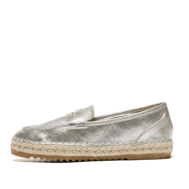 Smile Favorites Espadrilles Zilver Metallic