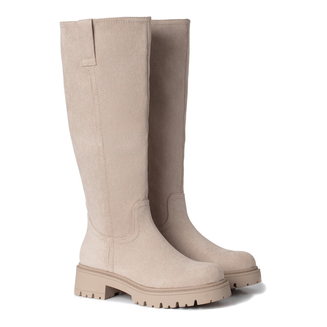 Smile Favorites Hoge Boots Beige Suedine Basic