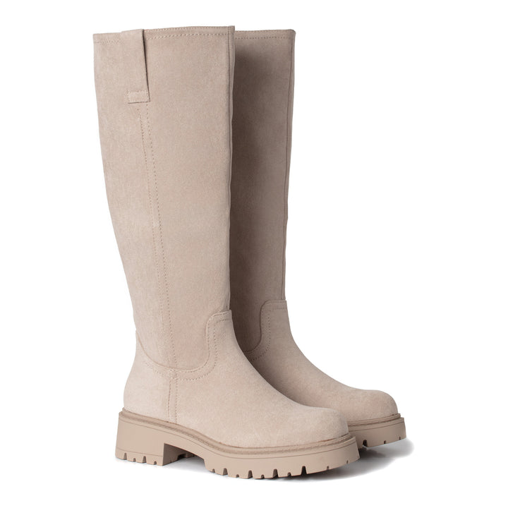 Smile Favorites Hoge Boots Beige Suedine Basic