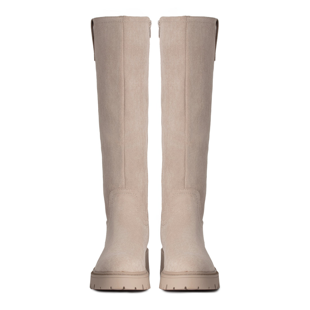 Smile Favorites Hoge Boots Beige Suedine Basic
