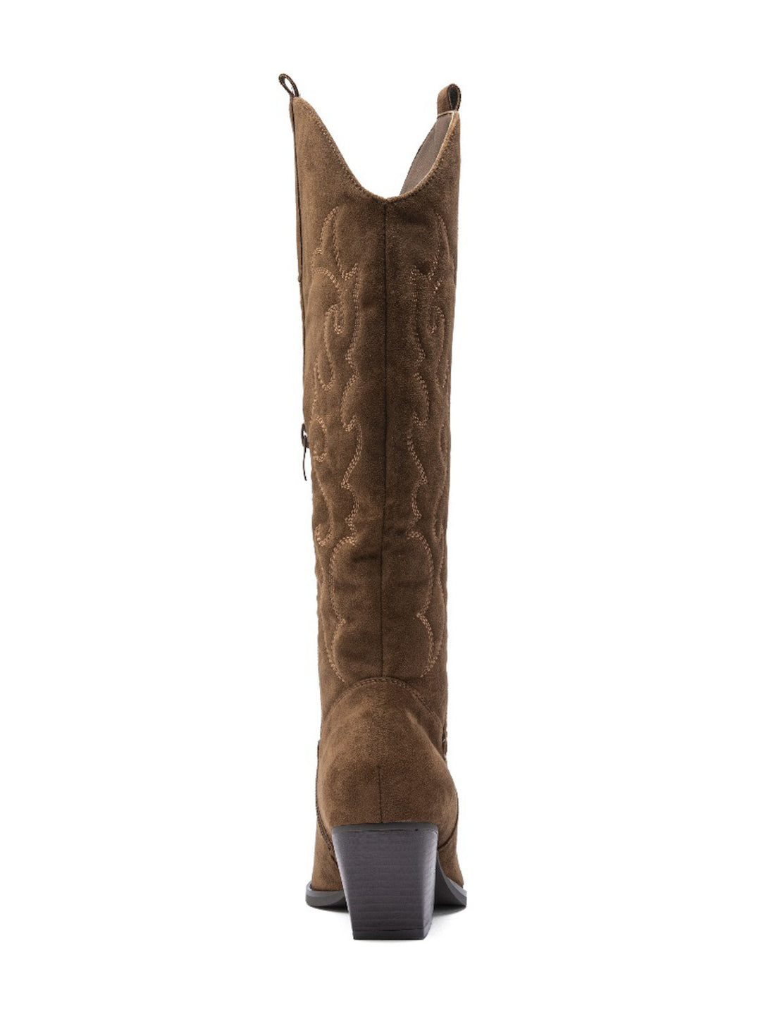 Smile Favorites Hoge Cowboylaarzen Bruin Suedine Stiksels