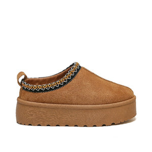 Smile Favorites Instap Pantoffel Camel Suedine Zig Zag