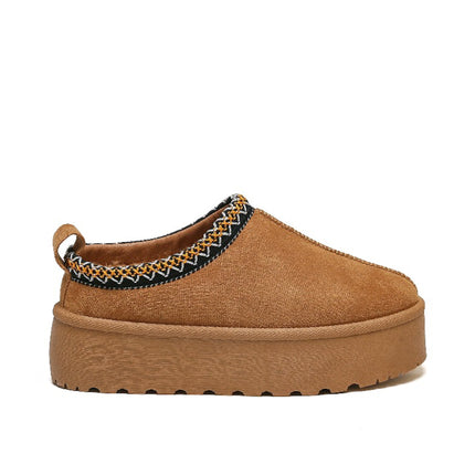 Smile Favorites Instap Pantoffel Camel Suedine Zig Zag