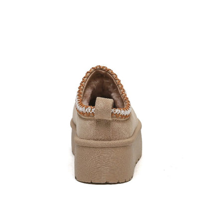 Smile Favorites Instap Pantoffel Khaki Suedine Zig Zag