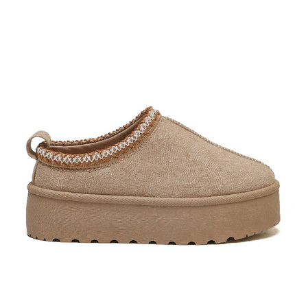 Smile Favorites Instap Pantoffel Khaki Suedine Zig Zag