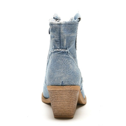 Smile Favorites Korte Cowboylaarzen Blauw Jeans