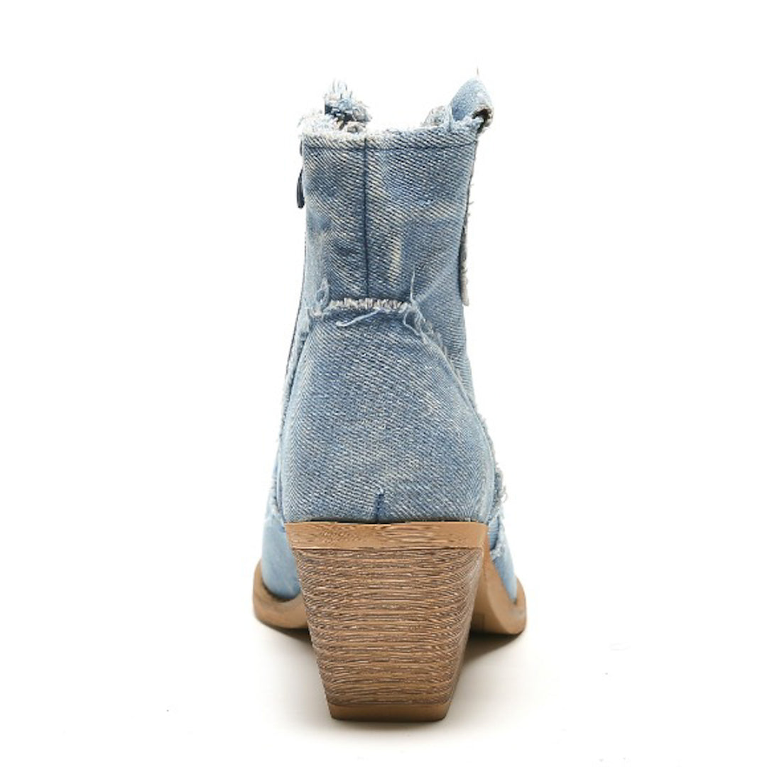 Smile Favorites Korte Cowboylaarzen Blauw Jeans