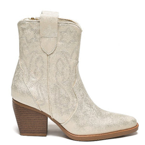 Smile Favorites Korte Cowboylaarzen Goud Light Star