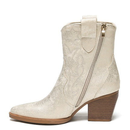 Smile Favorites Korte Cowboylaarzen Goud Light Star