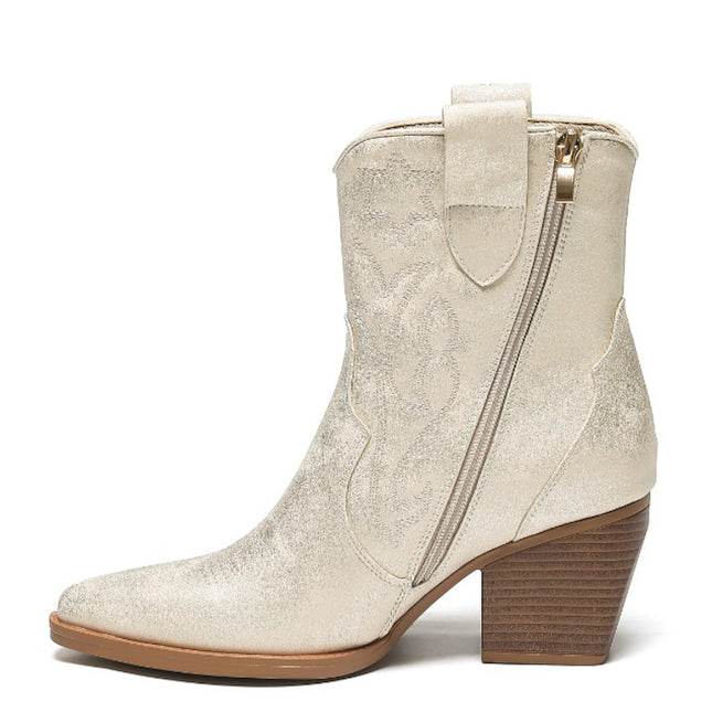 Smile Favorites Korte Cowboylaarzen Goud Light Star