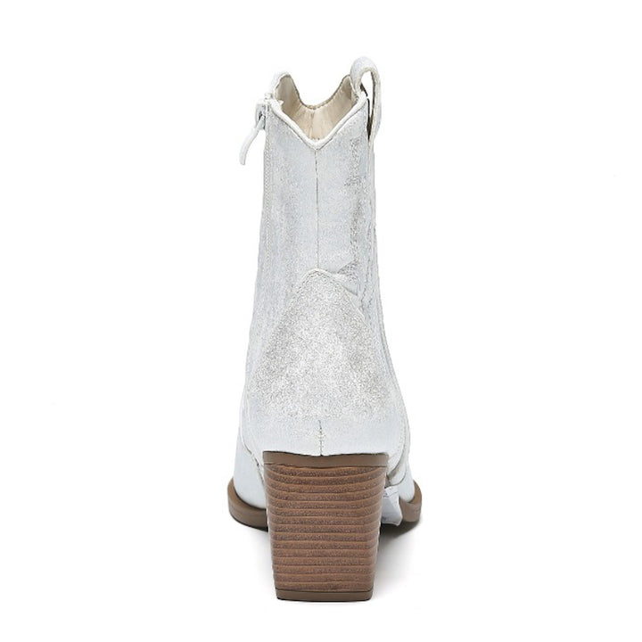 Smile Favorites Korte Cowboylaarzen Zilver Light Star
