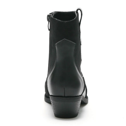 Smile Favorites Korte Cowboylaarzen Zwart Flame