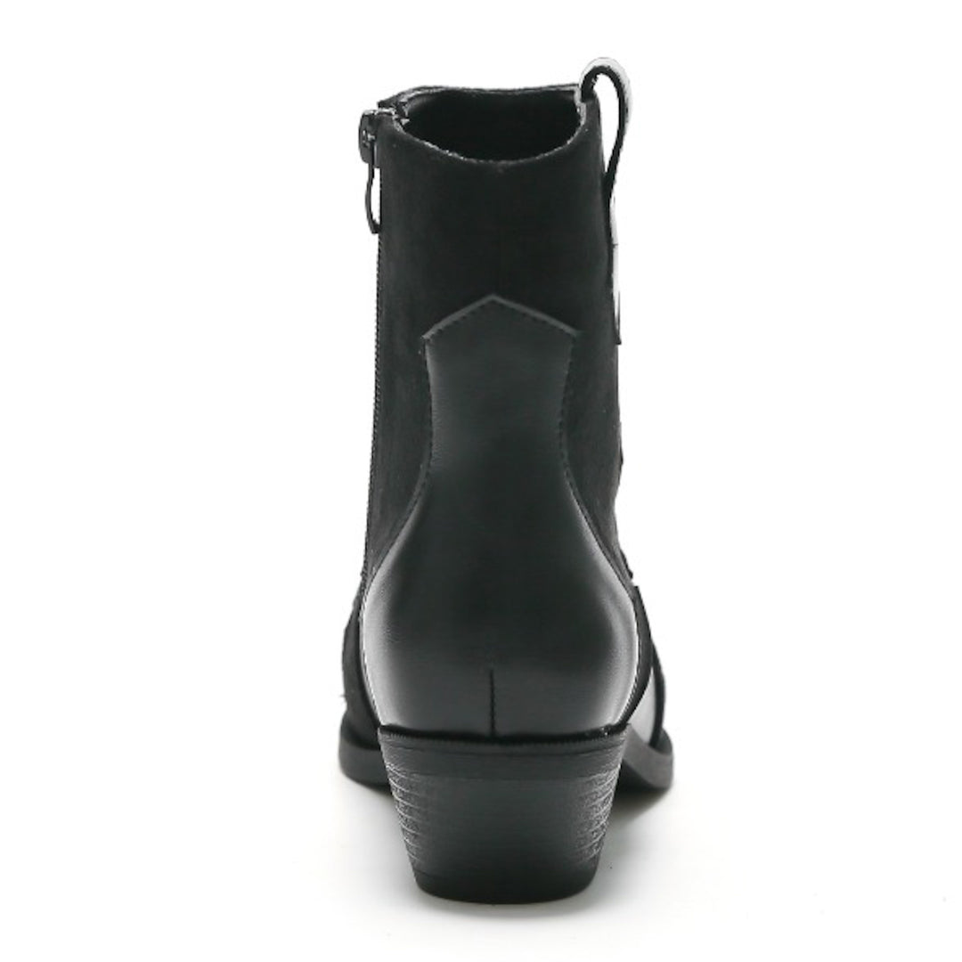 Smile Favorites Korte Cowboylaarzen Zwart Flame