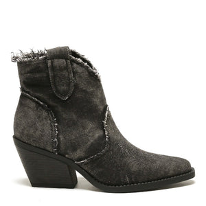 Smile Favorites Korte Cowboylaarzen Zwart Jeans