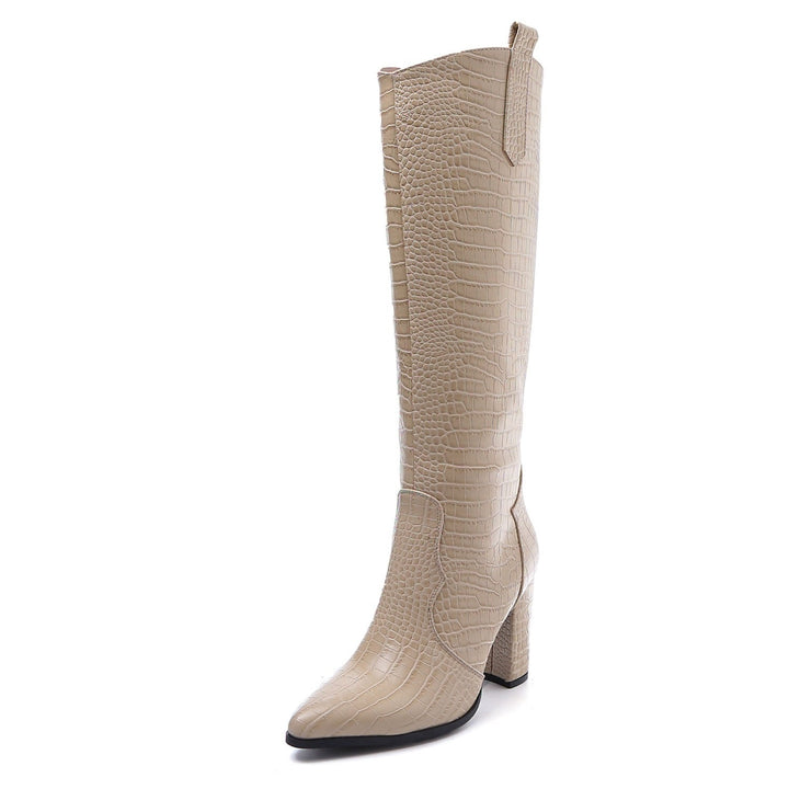 Smile Favorites Laarzen Croco Beige