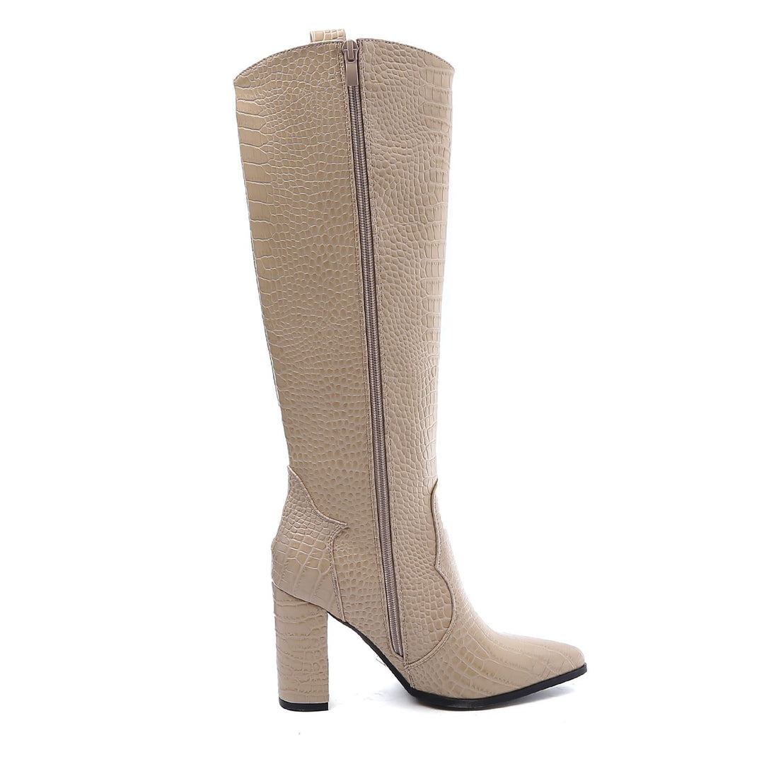 Smile Favorites Laarzen Croco Beige