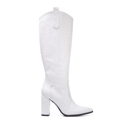 Smile Favorites Laarzen Croco Wit