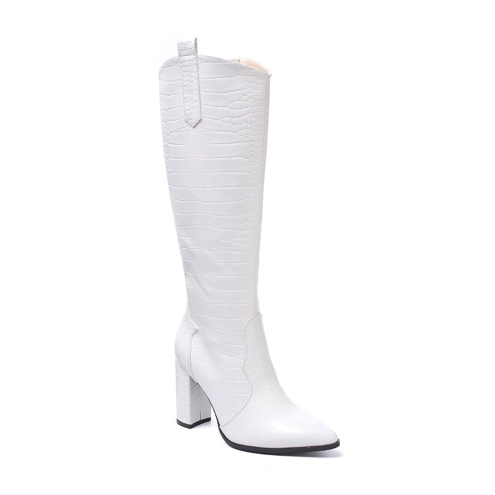 Smile Favorites Laarzen Croco Wit