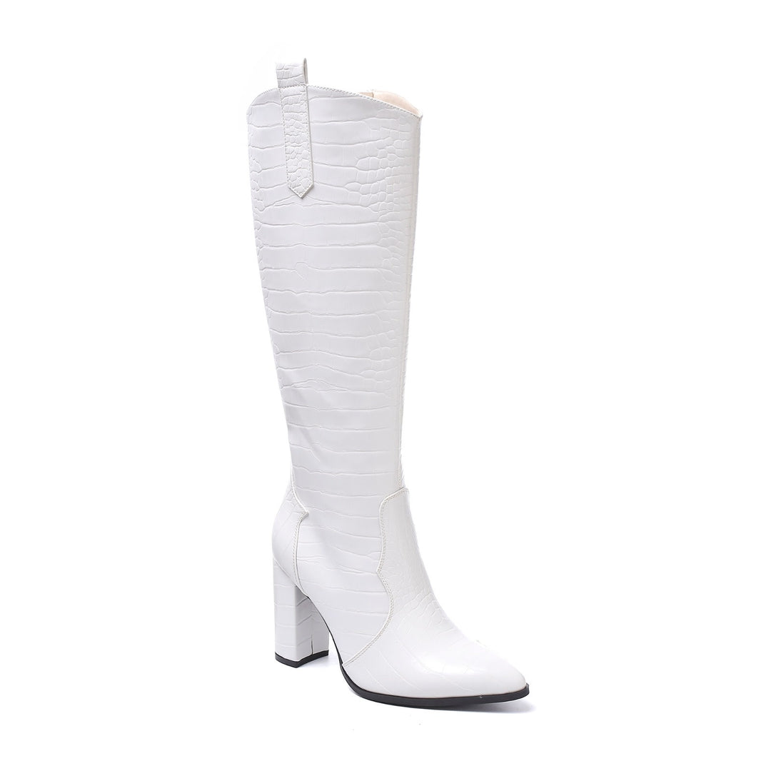 Smile Favorites Laarzen Croco Wit